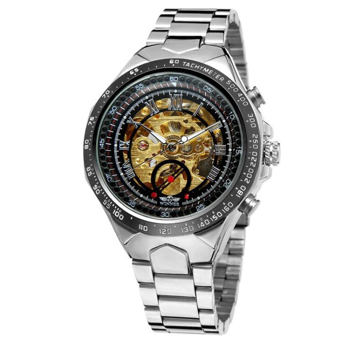 Winner 8067 Silver-Black-Gold Red